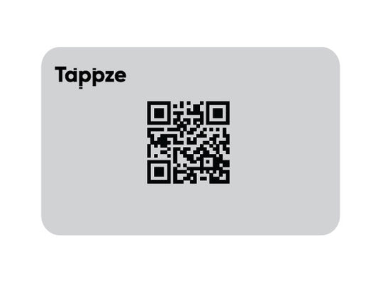 Grey QR Code Customized Card